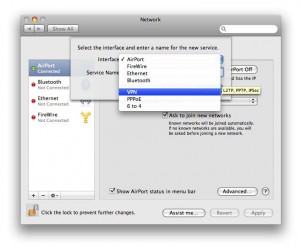 Отключить vpn mac os