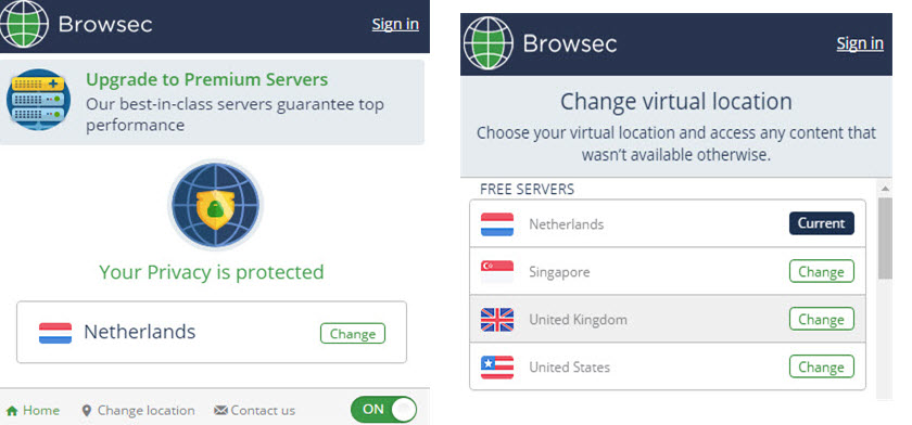 how to acess browsec premium